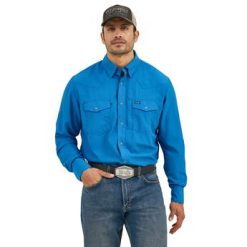 Wrangler® Performance Long Sleeve Shirt - High Tide