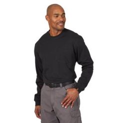 Wrangler RIGGS WORKWEAR® Long Sleeve Pocket T-Shirt - Black