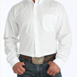 Cinch Men's L/S Classic Fit-White