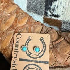 Turquoise Pearl Earrings