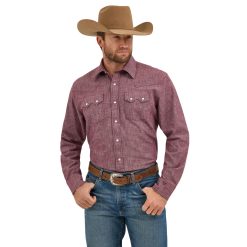 Wrangler® X Cody Johnson Long Sleeve Shirt - Classic Fit - Snaps - Fig