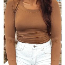 Western Solid LS Top | Chestnut