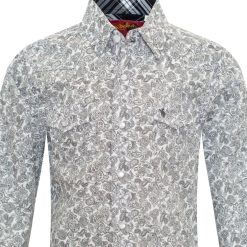 Youth Western Button Down-Paisley