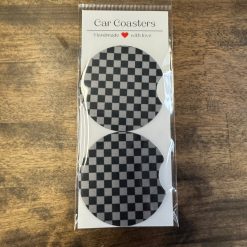Car coaster-small checkered