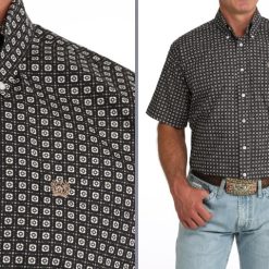 Cinch Nav Button up Short Sleeve