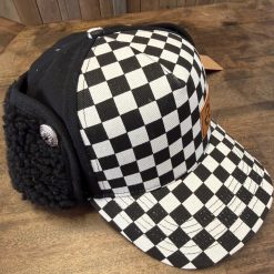 Checked Spur Earflap Trapper Hat