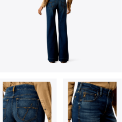 ARIAT Womens Petra Flipside Wide Leg Jeans