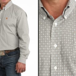 Cinch Men's White Long Sleeve